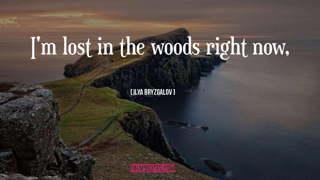 Ilya Bryzgalov Quotes: I'm lost in the woods