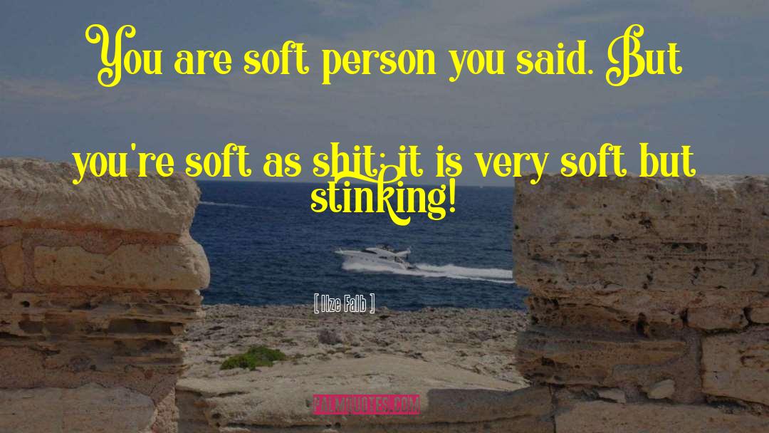 Ilze Falb Quotes: You are soft person you