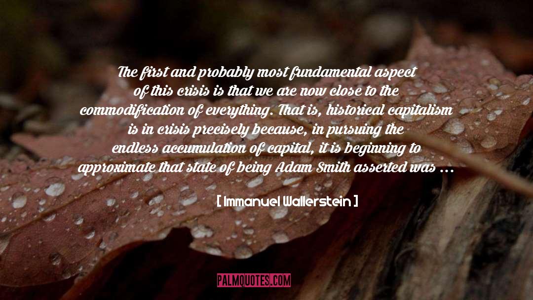 Immanuel Wallerstein Quotes: The first and probably most