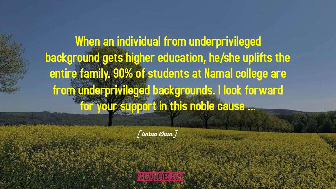 Imran Khan Quotes: When an individual from underprivileged