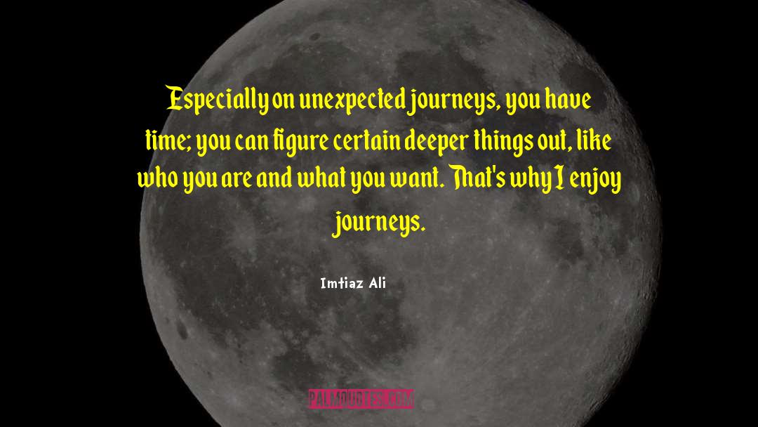 Imtiaz Ali Quotes: Especially on unexpected journeys, you