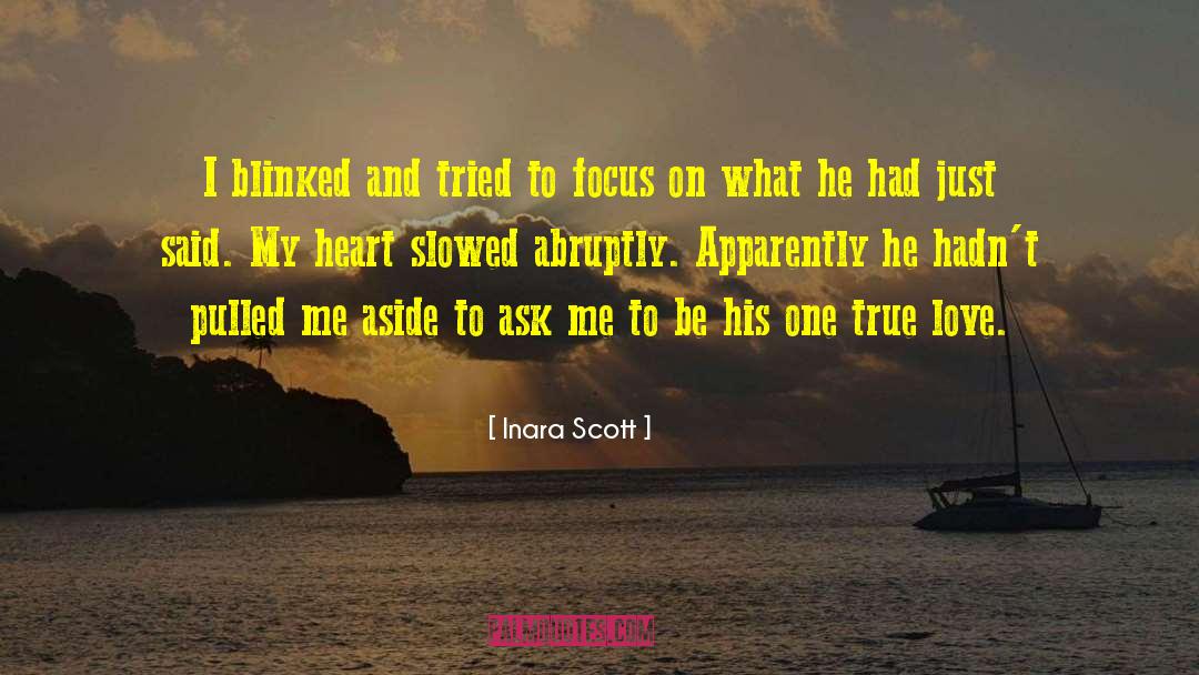 Inara Scott Quotes: I blinked and tried to