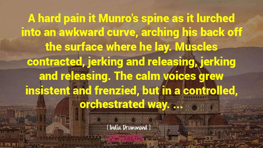 India Drummond Quotes: A hard pain it Munro's