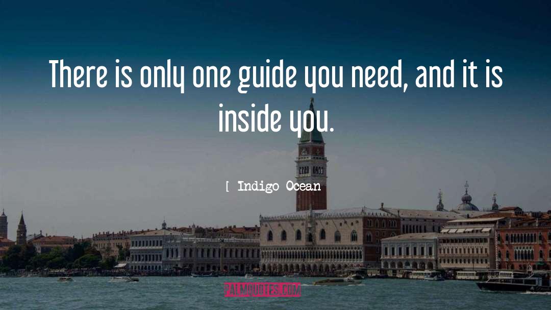 Indigo Ocean Quotes: There is only one guide