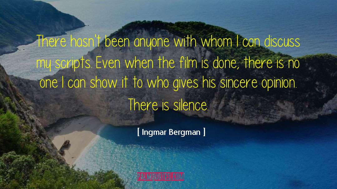 Ingmar Bergman Quotes: There hasn't been anyone with