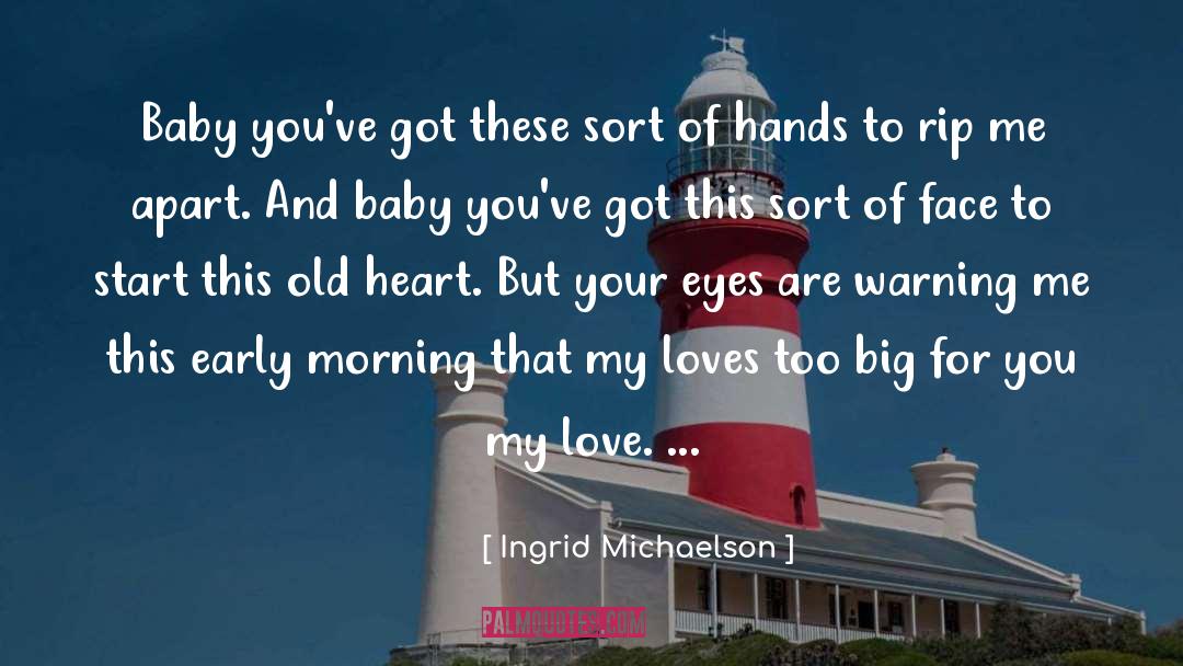 Ingrid Michaelson Quotes: Baby you've got these sort