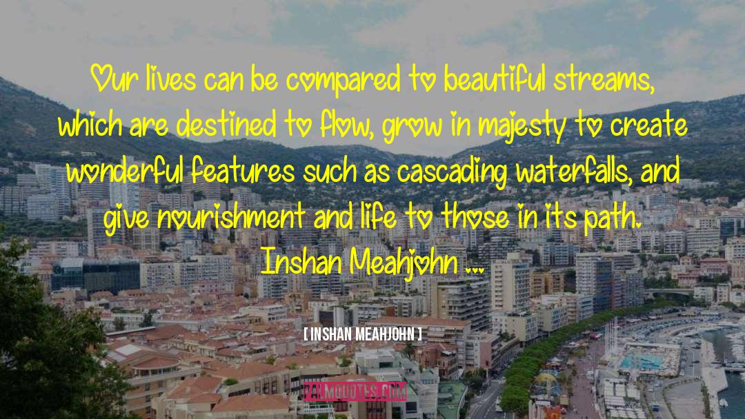 Inshan Meahjohn Quotes: Our lives can be compared