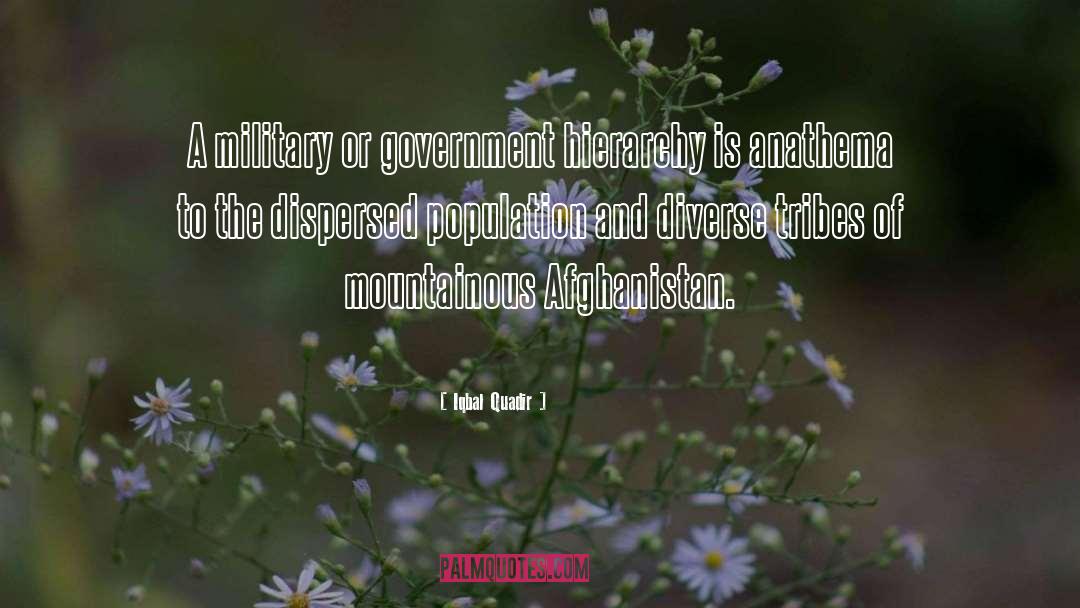 Iqbal Quadir Quotes: A military or government hierarchy