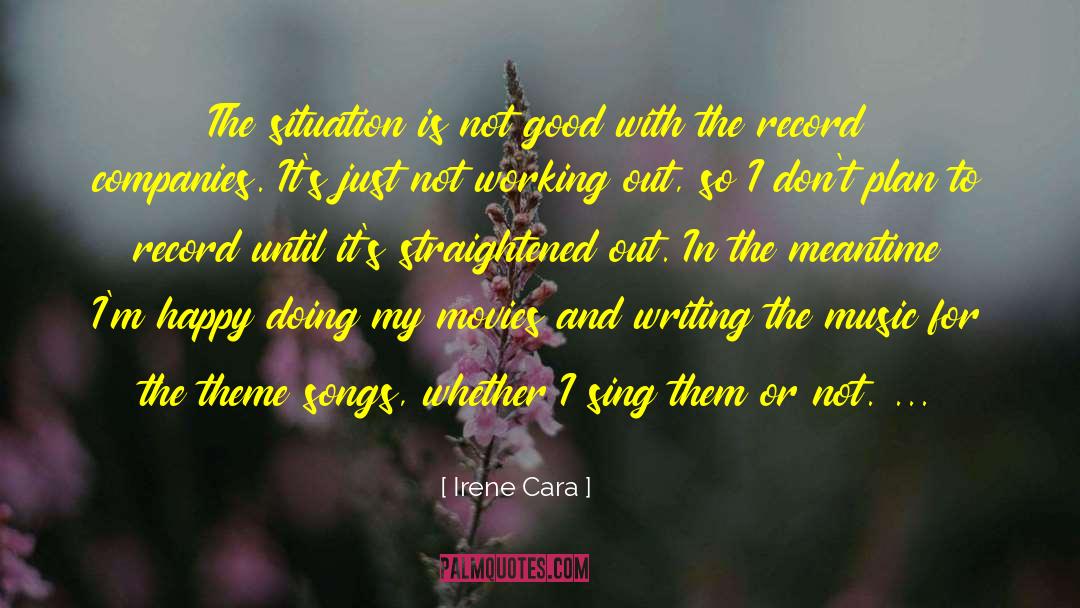 Irene Cara Quotes: The situation is not good