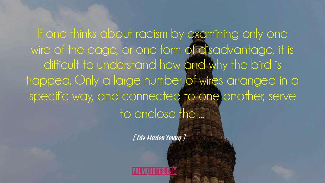 Iris Marion Young Quotes: If one thinks about racism