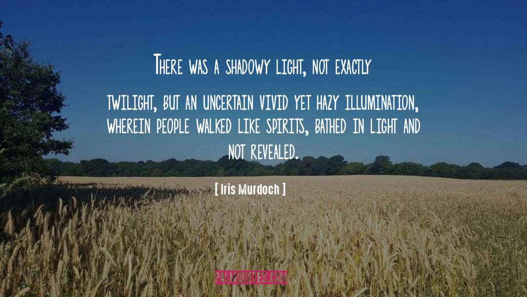 Iris Murdoch Quotes: There was a shadowy light,