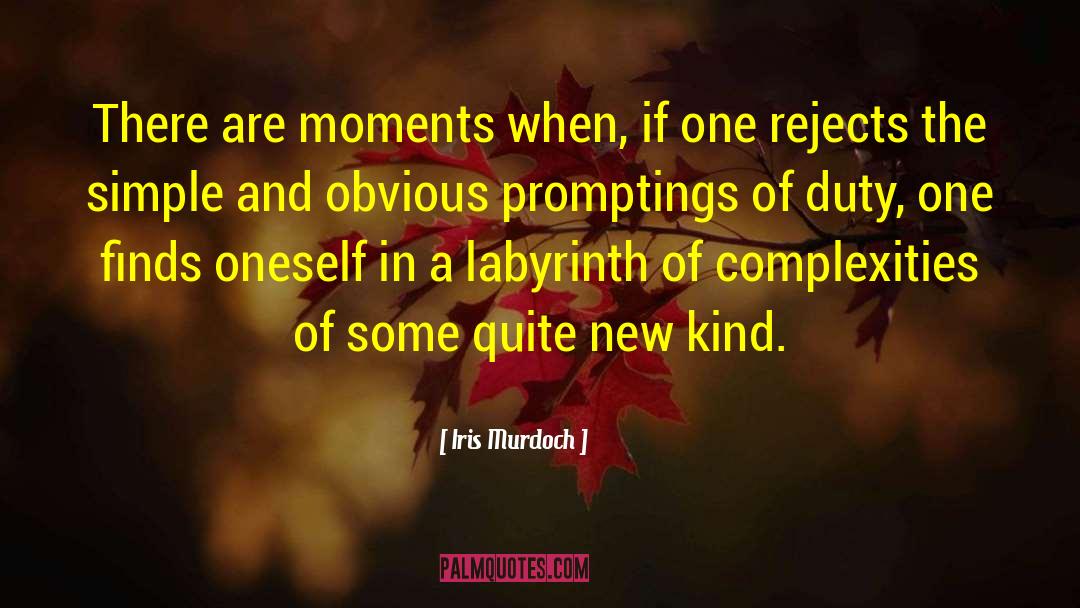 Iris Murdoch Quotes: There are moments when, if