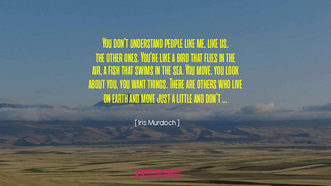 Iris Murdoch Quotes: You don't understand people like