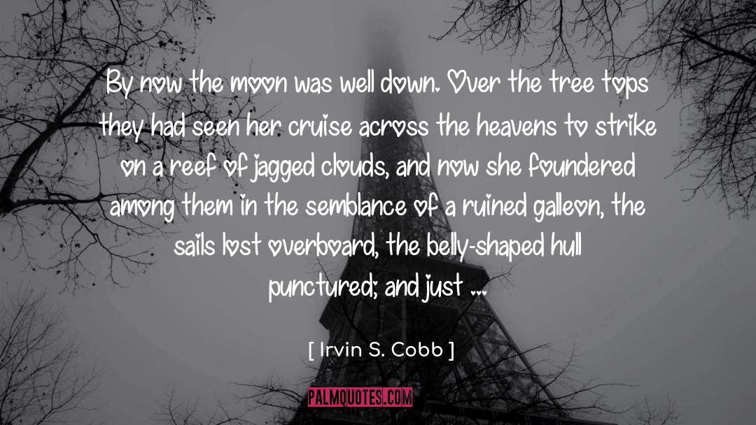 Irvin S. Cobb Quotes: By now the moon was