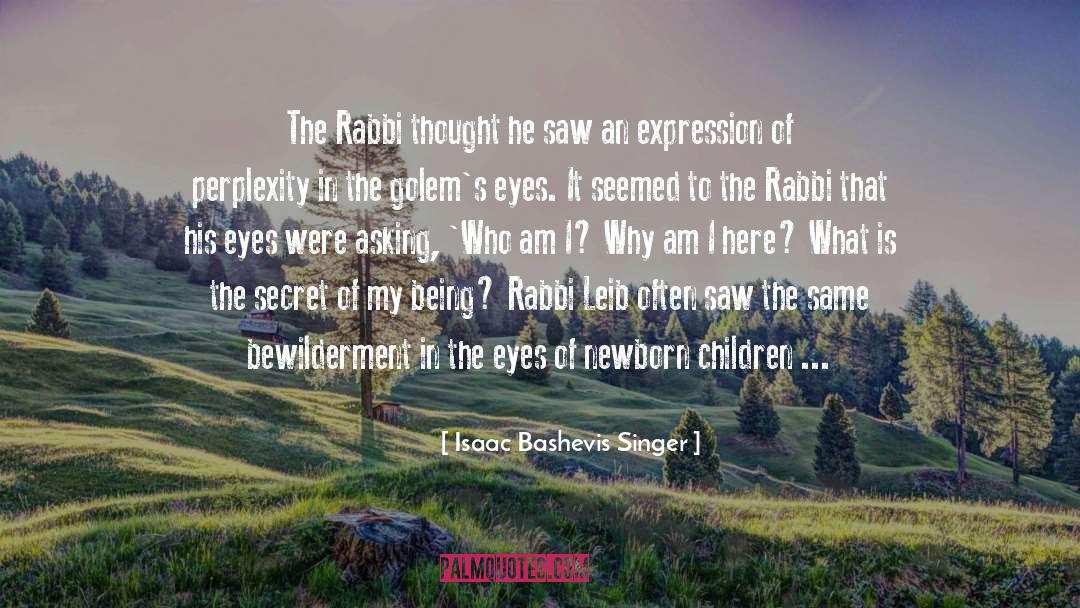 Isaac Bashevis Singer Quotes: The Rabbi thought he saw