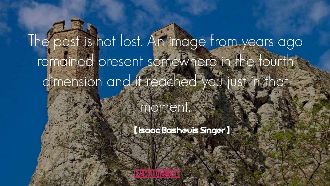 Isaac Bashevis Singer Quotes: The past is not lost.