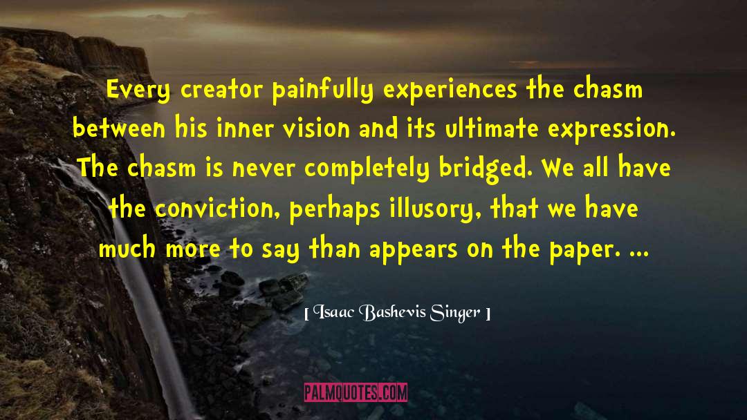 Isaac Bashevis Singer Quotes: Every creator painfully experiences the