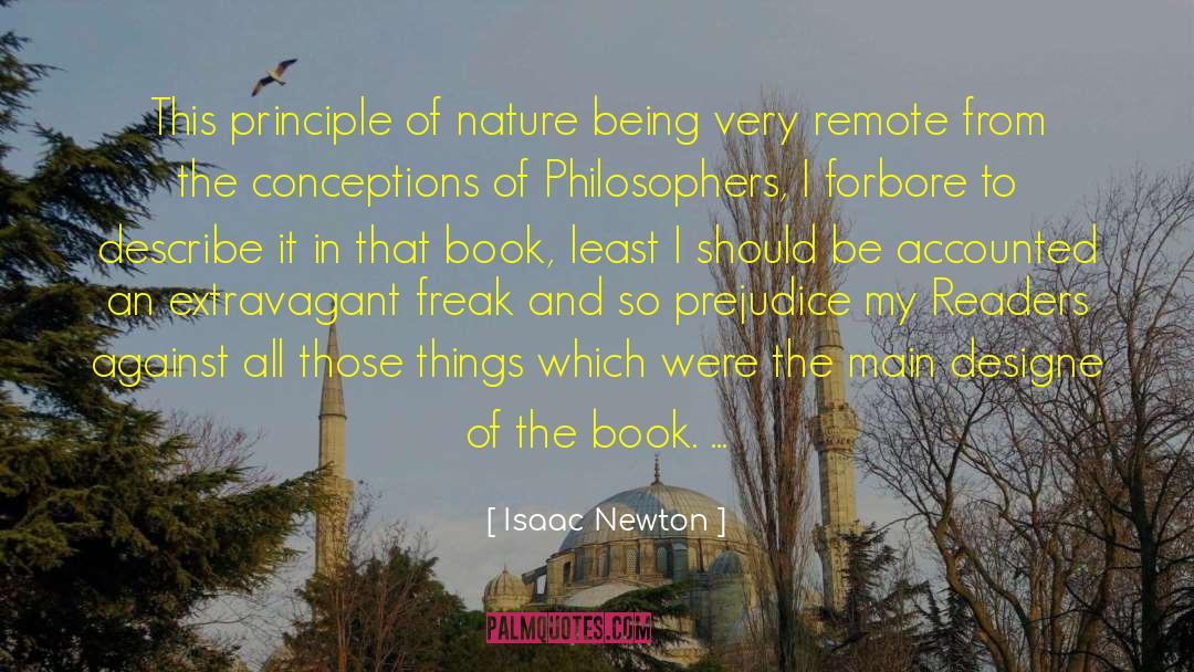 Isaac Newton Quotes: This principle of nature being