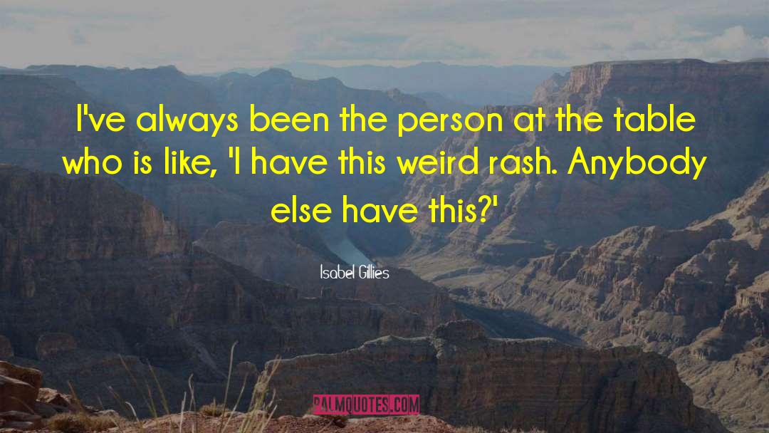 Isabel Gillies Quotes: I've always been the person