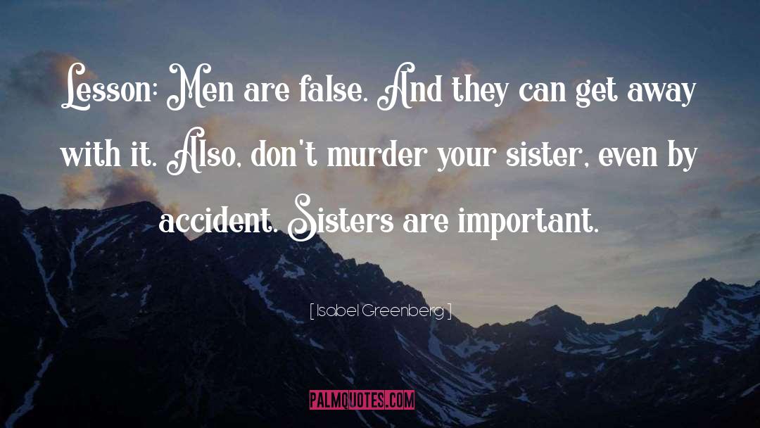 Isabel Greenberg Quotes: Lesson: Men are false. And