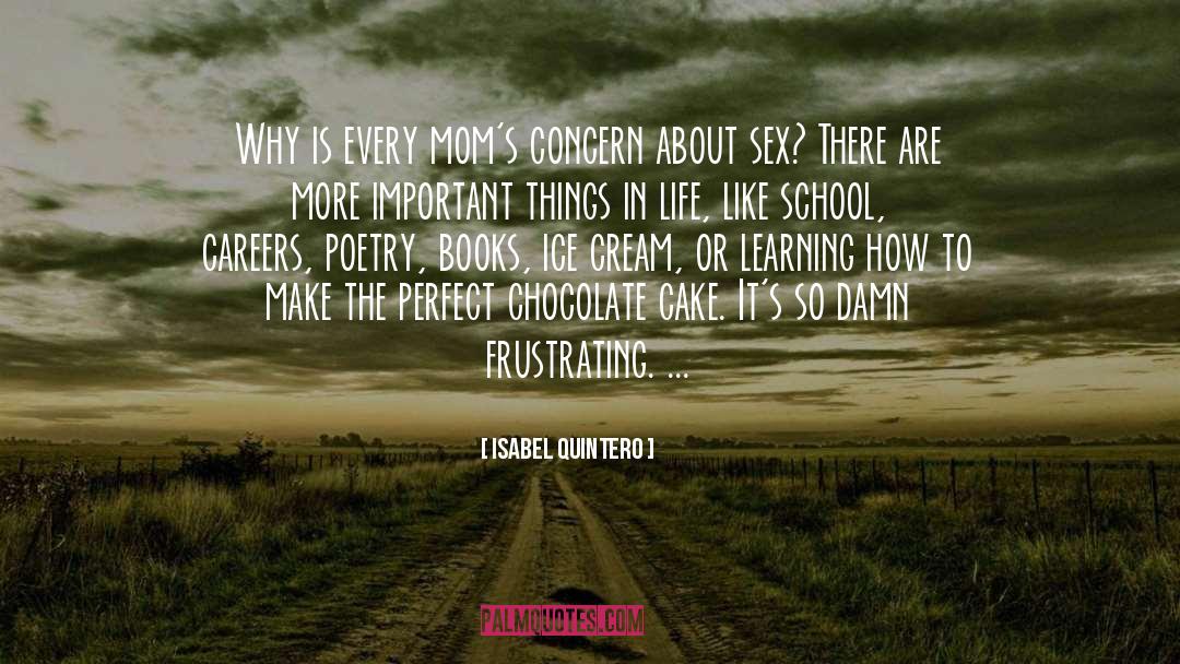 Isabel Quintero Quotes: Why is every mom's concern