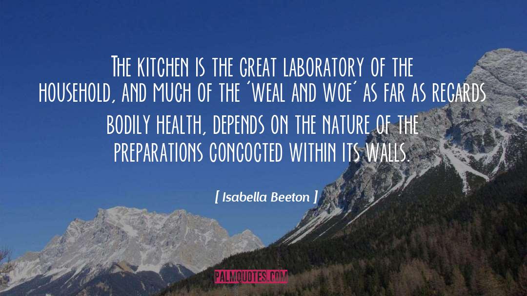Isabella Beeton Quotes: The kitchen is the great