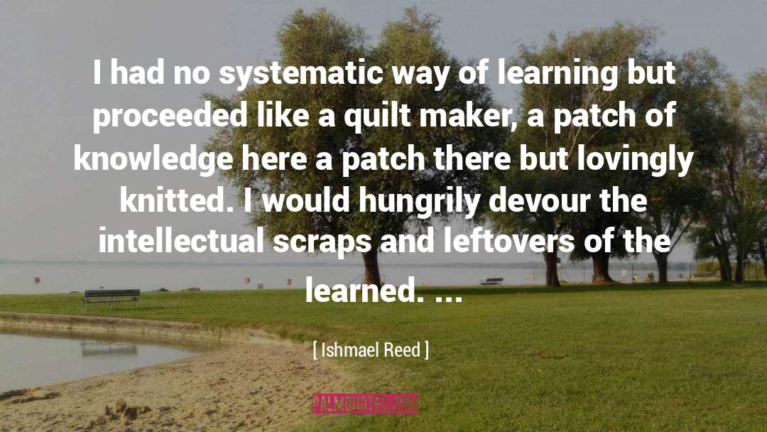 Ishmael Reed Quotes: I had no systematic way