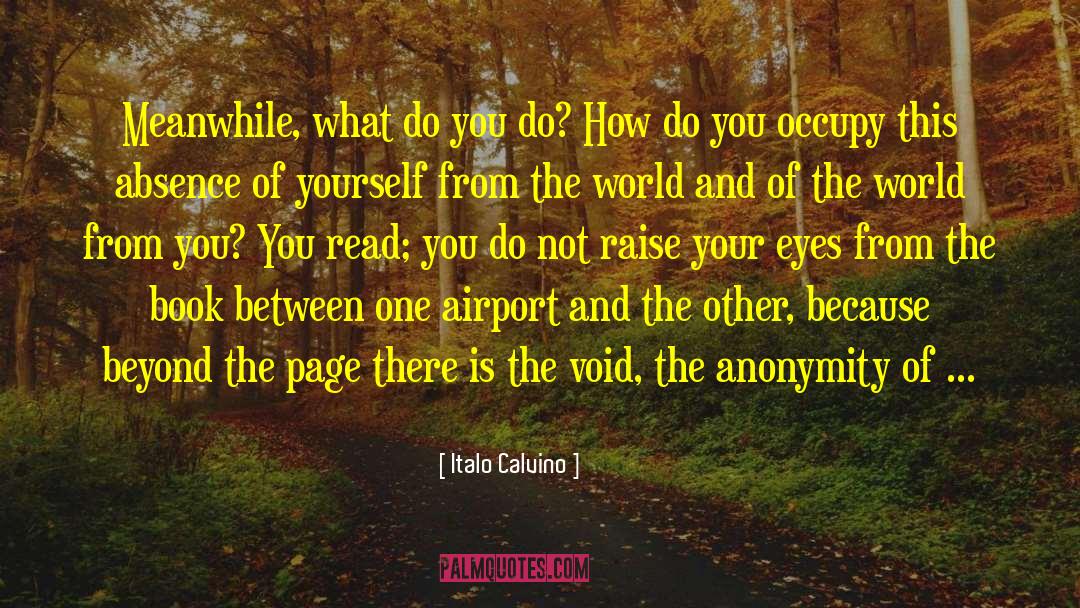 Italo Calvino Quotes: Meanwhile, what do you do?