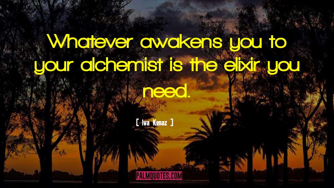 Iva Kenaz Quotes: Whatever awakens you to your