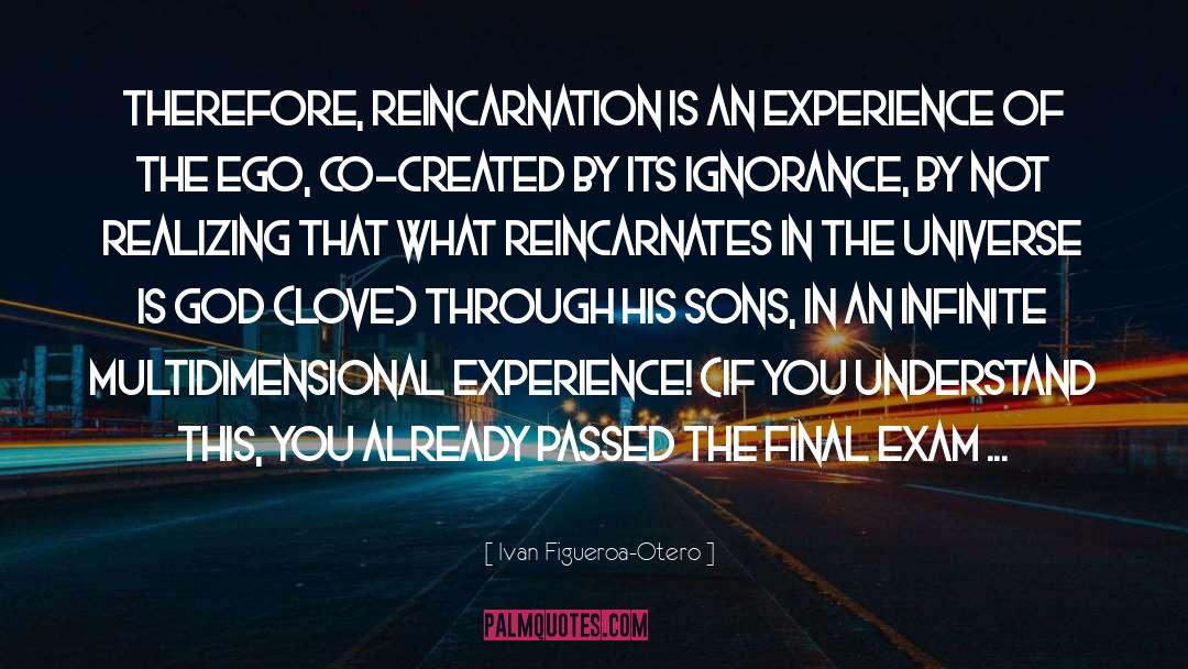 Ivan Figueroa-Otero Quotes: Therefore, reincarnation is an experience