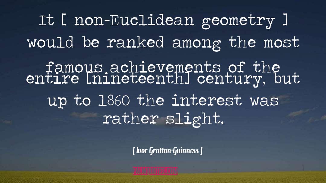 Ivor Grattan-Guinness Quotes: It [ non-Euclidean geometry ]