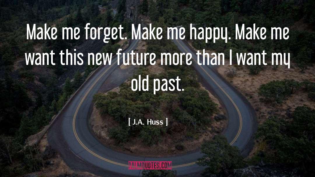 J.A. Huss Quotes: Make me forget. Make me