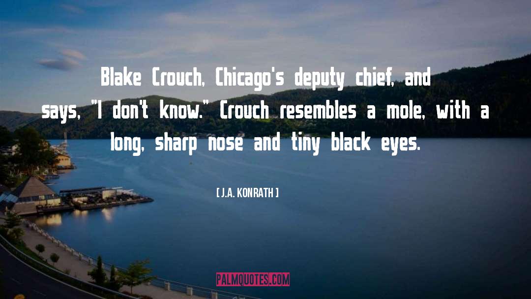 J.A. Konrath Quotes: Blake Crouch, Chicago's deputy chief,