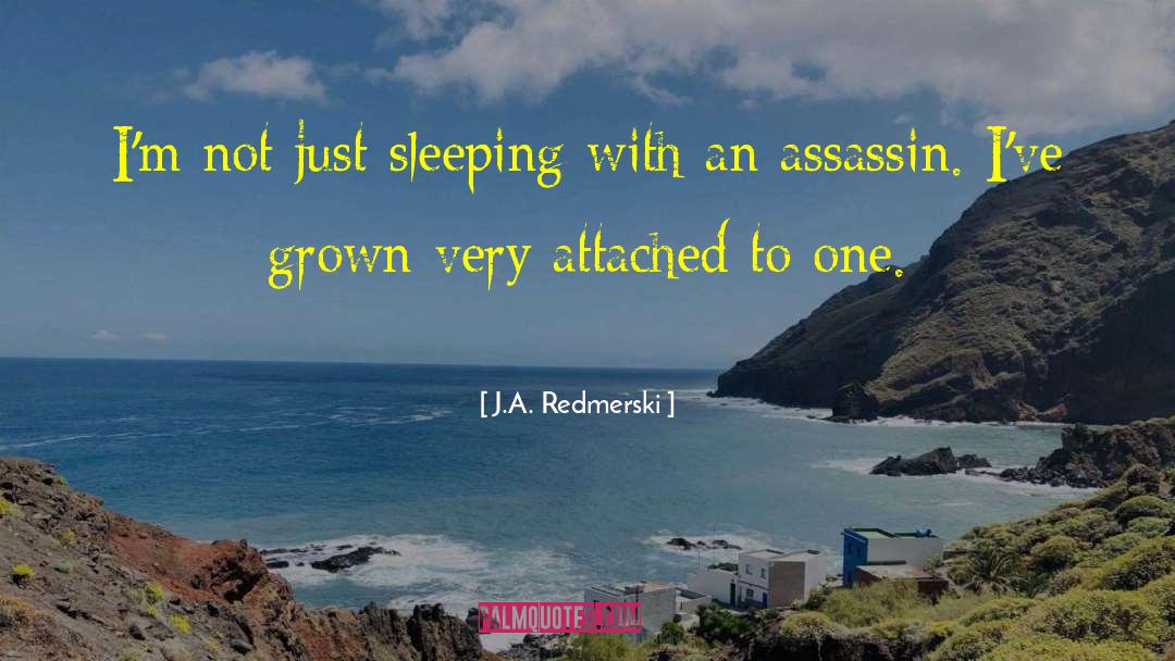 J.A. Redmerski Quotes: I'm not just sleeping with