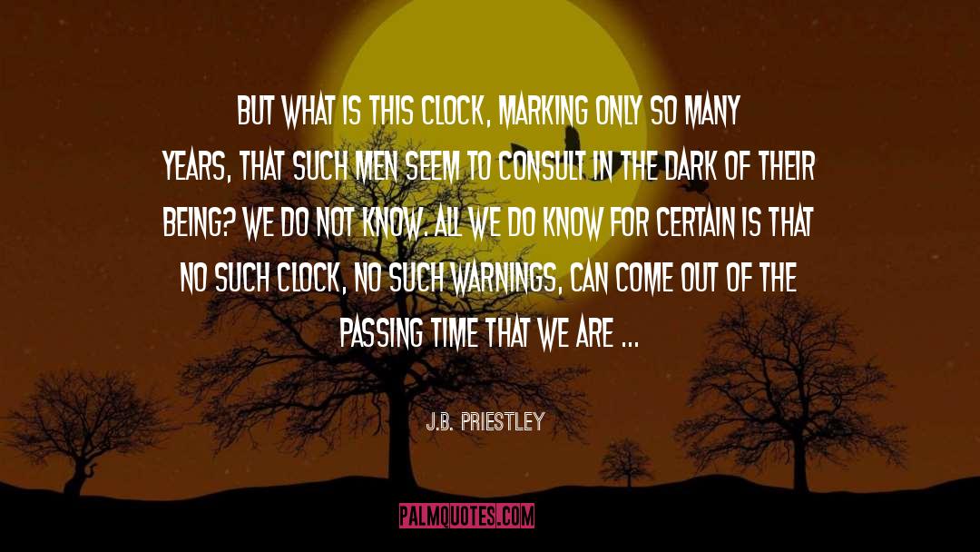 J.B. Priestley Quotes: But what is this clock,