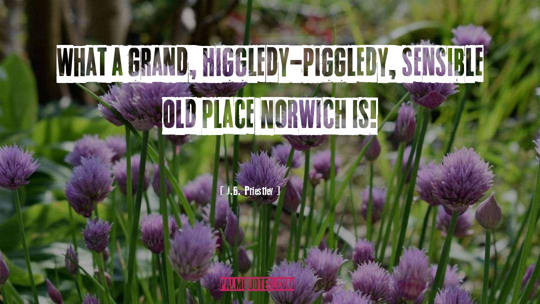 J.B. Priestley Quotes: What a grand, higgledy-piggledy, sensible