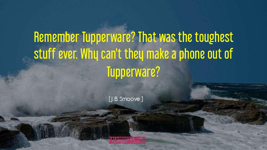 J. B. Smoove Quotes: Remember Tupperware? That was the