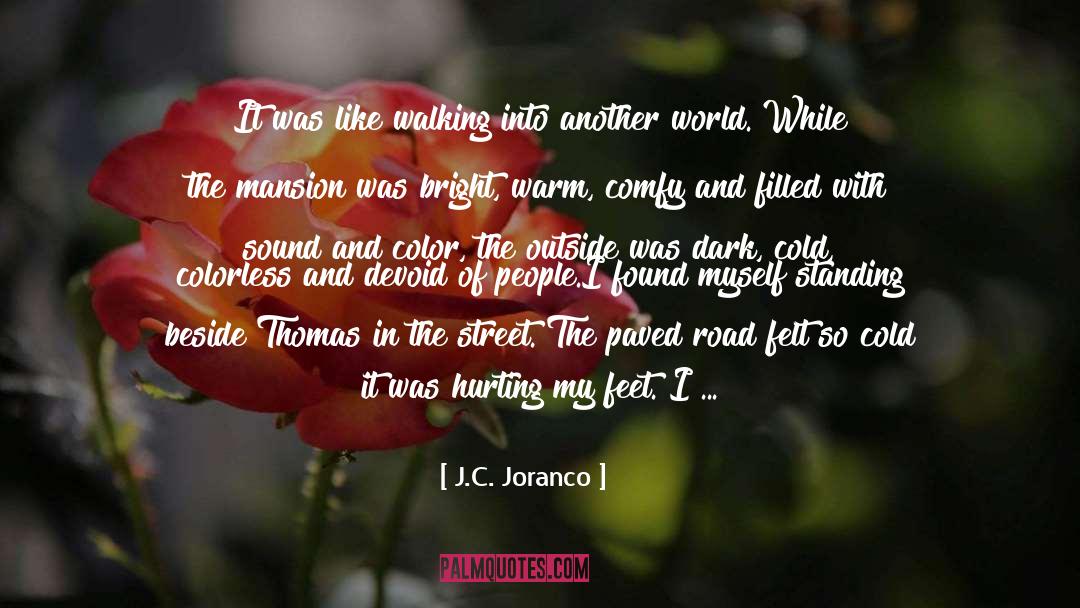 J.C. Joranco Quotes: It was like walking into