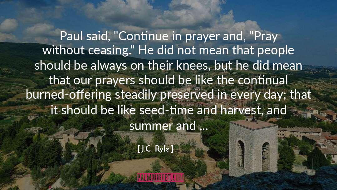 J.C. Ryle Quotes: Paul said, 