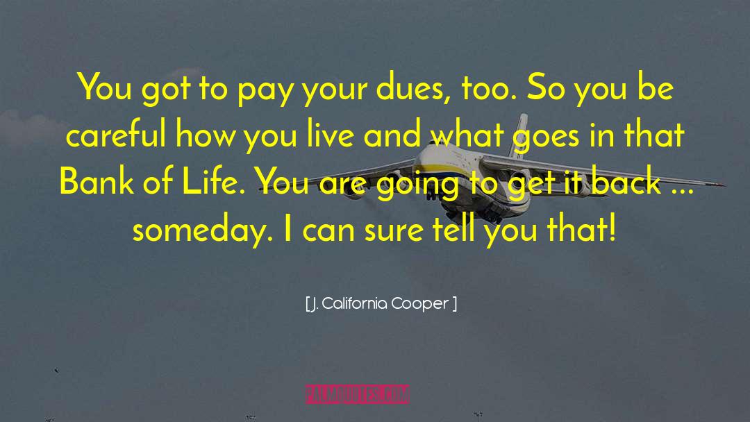 J. California Cooper Quotes: You got to pay your