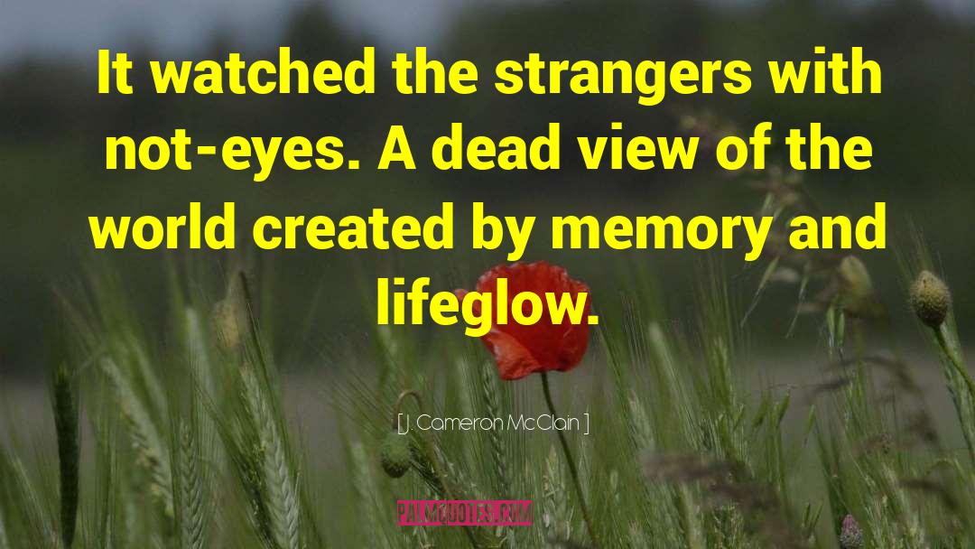 J. Cameron McClain Quotes: It watched the strangers with