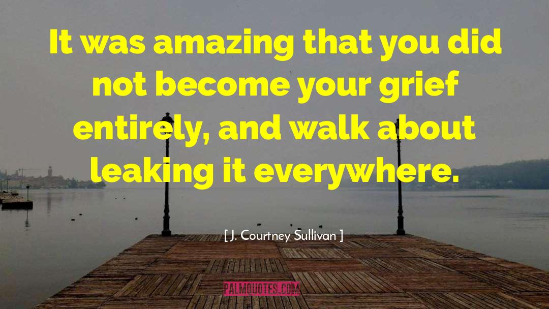 J. Courtney Sullivan Quotes: It was amazing that you