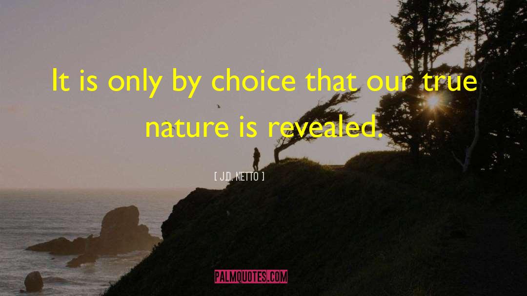 J.D. Netto Quotes: It is only by choice