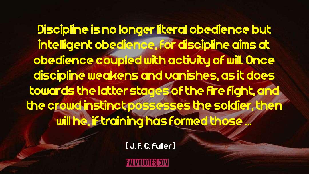 J. F. C. Fuller Quotes: Discipline is no longer literal