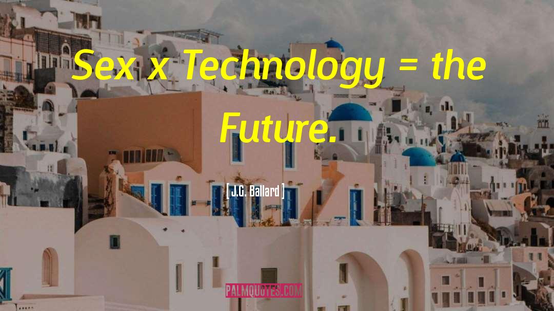 J.G. Ballard Quotes: Sex x Technology = the