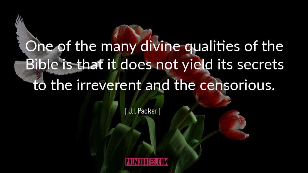 J.I. Packer Quotes: One of the many divine