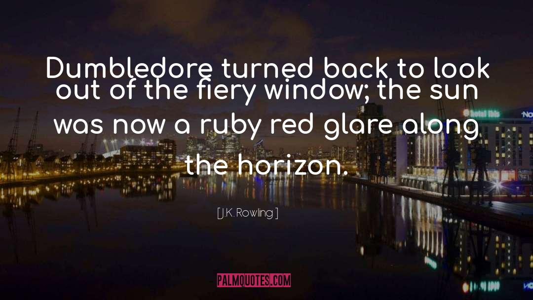 J.K. Rowling Quotes: Dumbledore turned back to look