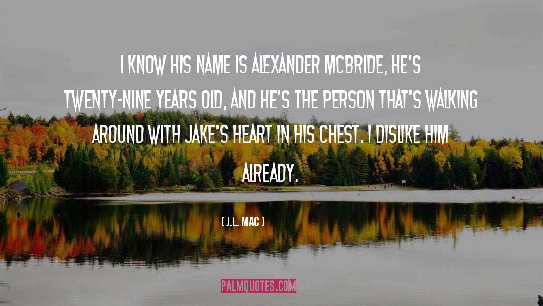 J.L. Mac Quotes: I know his name is