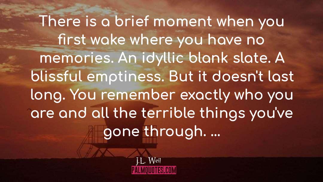 J.L. Weil Quotes: There is a brief moment