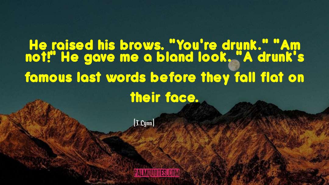 J. Lynn Quotes: He raised his brows. 
